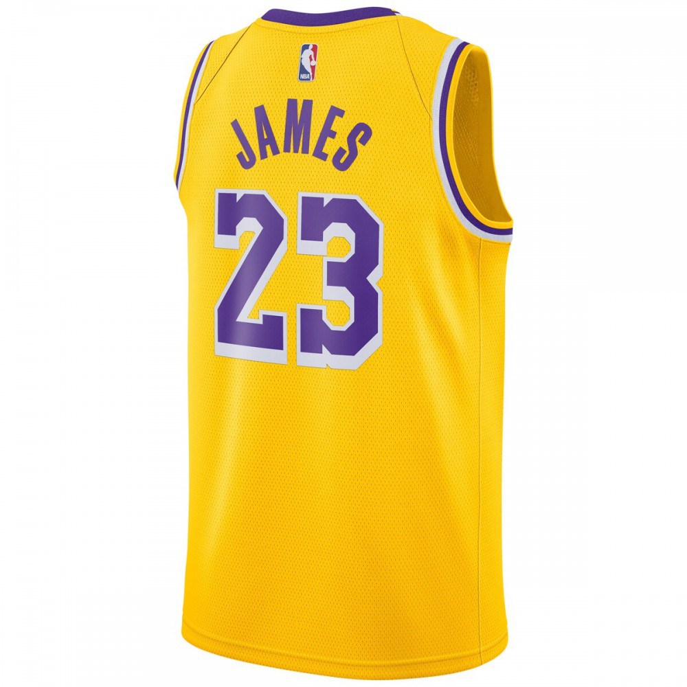 LeBron James Los Angeles Lakers Swingman Player Jersey Gold - Icon Edition-Pro Kit Vault | Brand New 26/27 Sports Jerseys